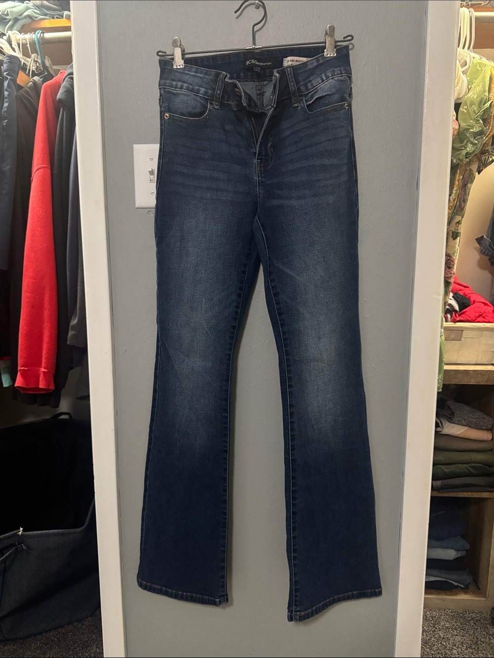 BCBGeneration Dark Blue Flare Jeans